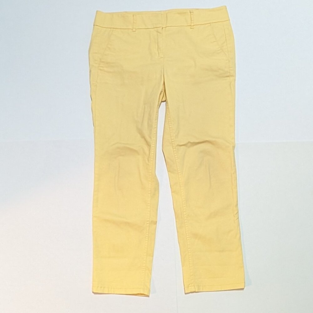 Ann Taylor Loft Buttercup Yellow Marisa/Modern Skinny Fit Pant, size 8P